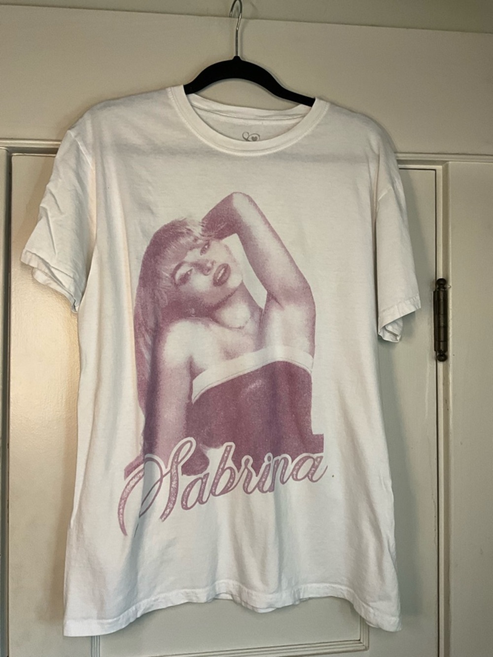 Sabrina Carpenter Pink Graphic Tee